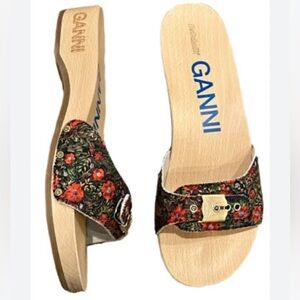 GANNI x DR. Scholl’s Sandals In Flower Beet Red Size Sz 7